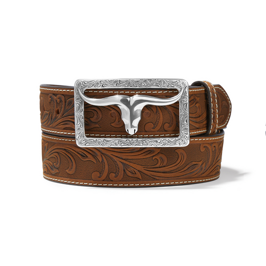 C42859 Men's Tony Lama 1 1/2" Bark Stockyard Belt