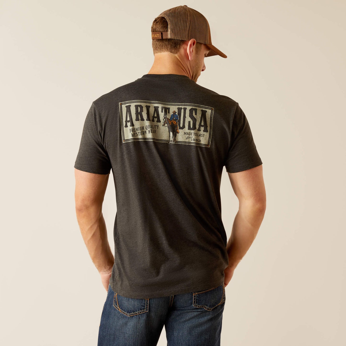 Mens Ariat T Shirt Rider