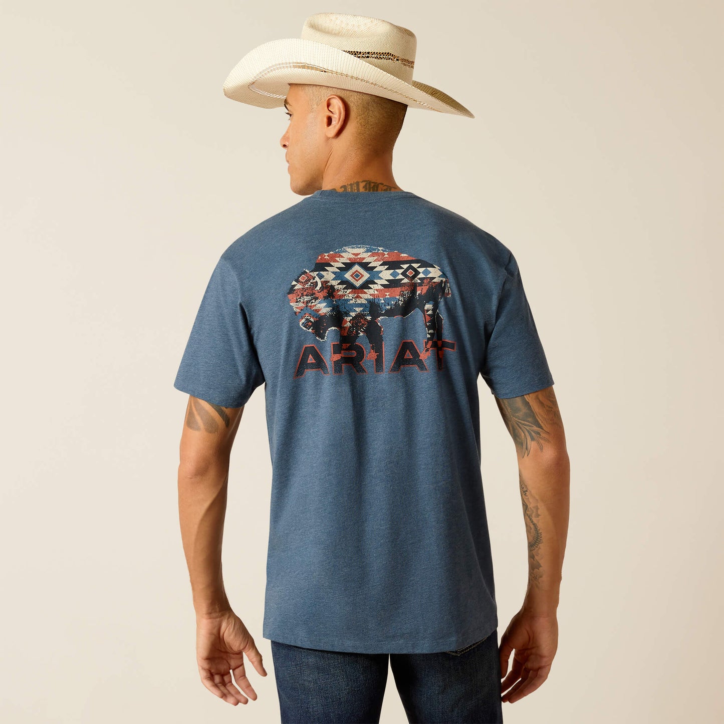 Mens Ariat T Shirt Bison