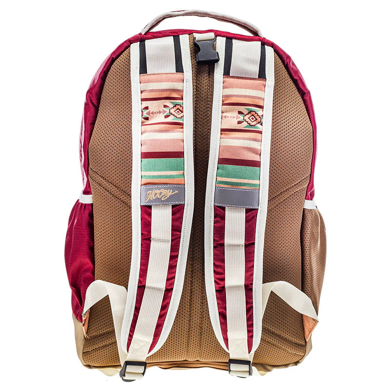 BP074BUTN Ox Hooey Backpack Burg/Tan