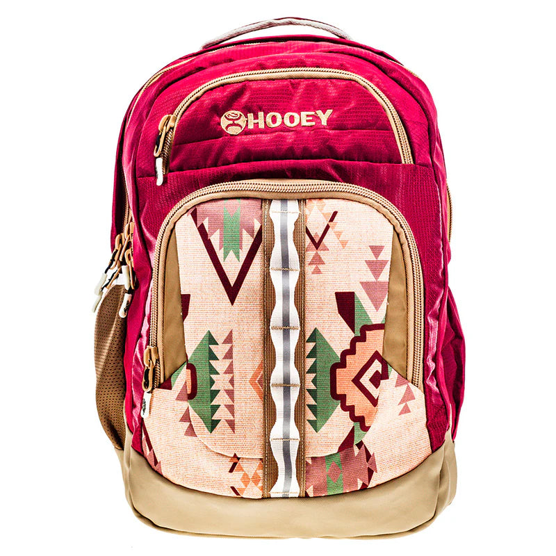 BP074BUTN Ox Hooey Backpack Burg/Tan