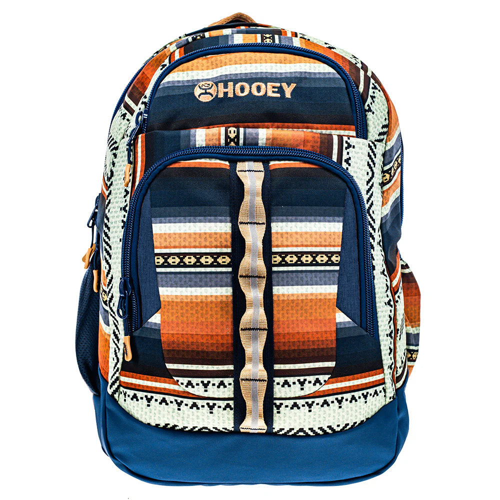 BP074NVTN Ox Hooey Backpack Navy/Tan Serape