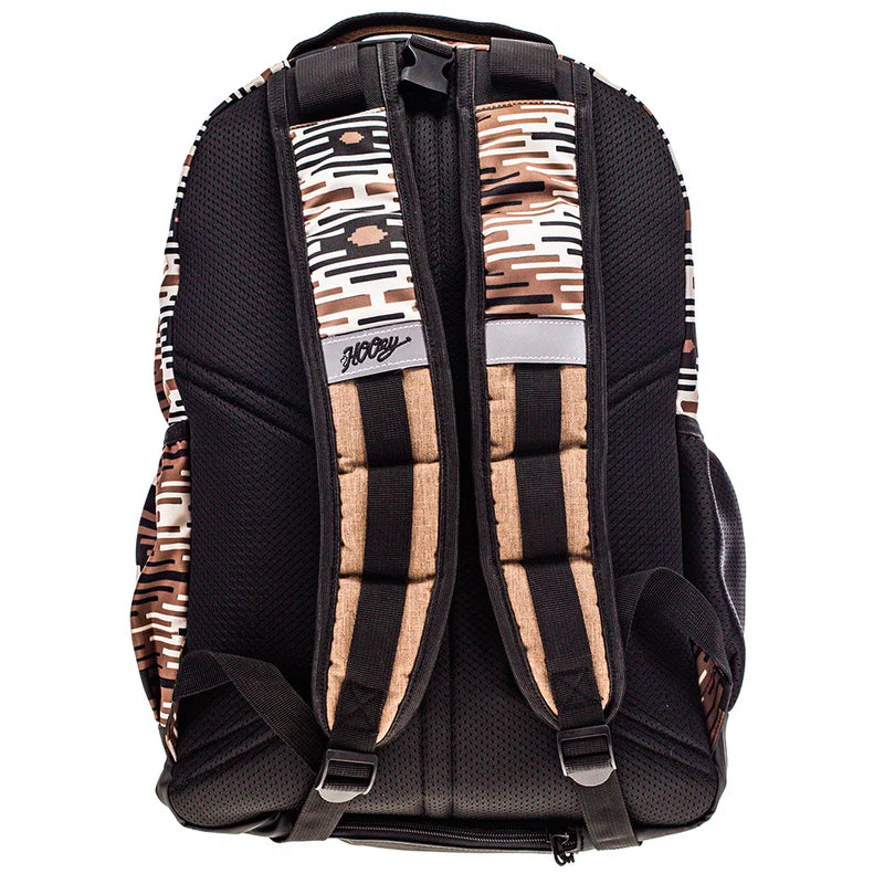 BP074TNBK Ox Hooey Backpack Taupe/Blk Aztec