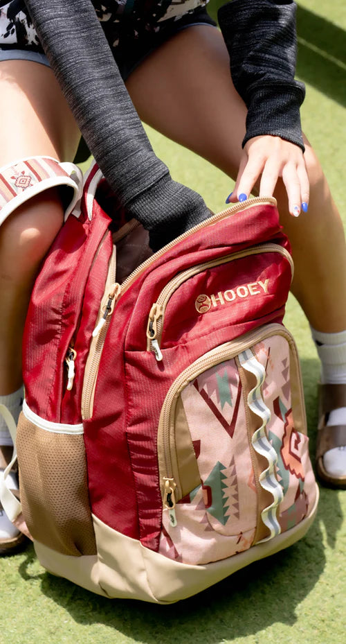 BP074BUTN Ox Hooey Backpack Burg/Tan