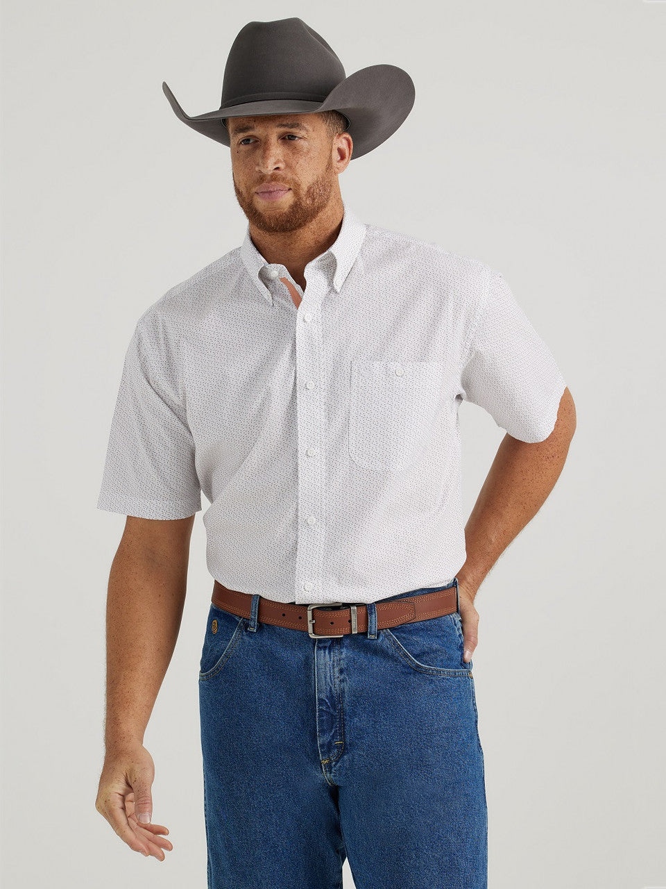 112344894 Wrangler® George Strait Collection Short Sleeve Shirt