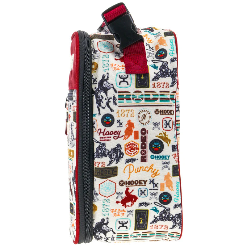 HLB004-RDCR Hooey Lunch Box Red/Cream Rodeo
