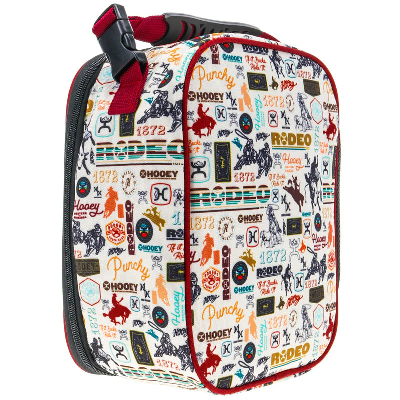 HLB004-RDCR Hooey Lunch Box Red/Cream Rodeo