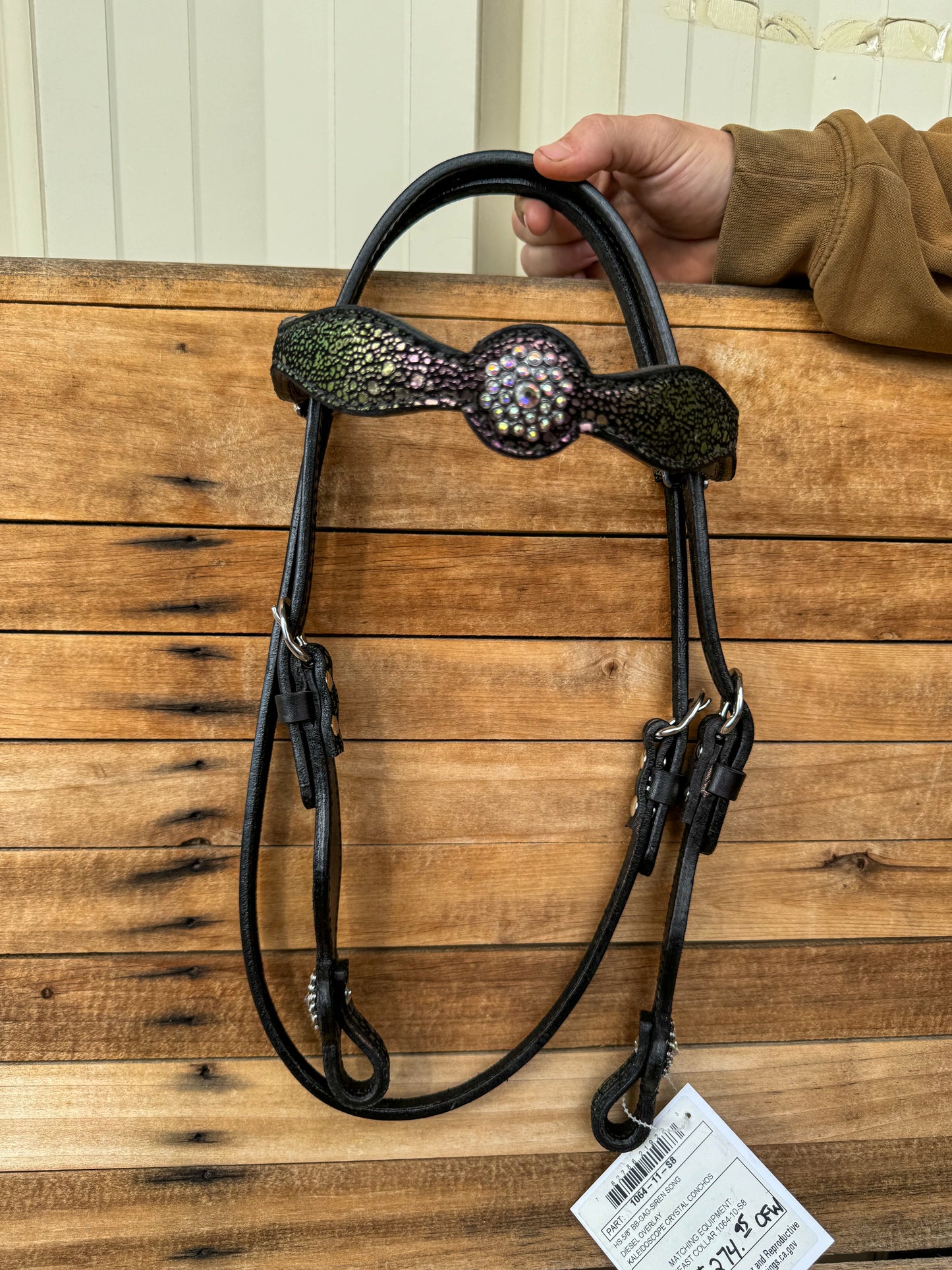 1064-11-S8 Circle Y Fluorescent Browband Headstall
