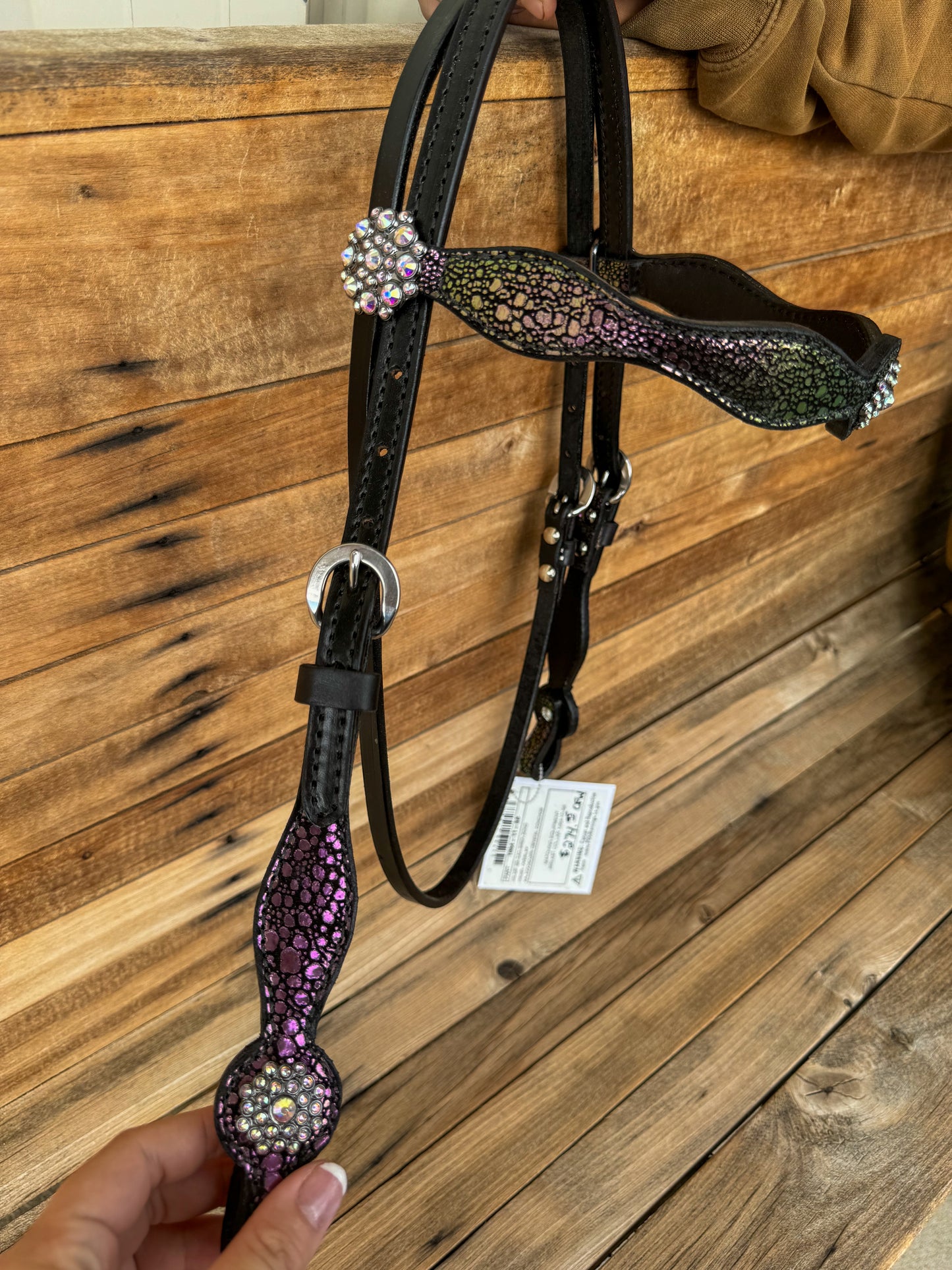 1064-11-S8 Circle Y Fluorescent Browband Headstall