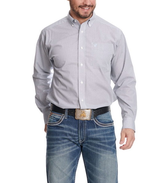10051482 MNS Wrinkle Free Wes Classic Fit Shirt