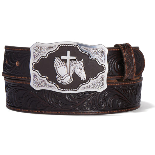 C42795 Men's Floral Faith Belt