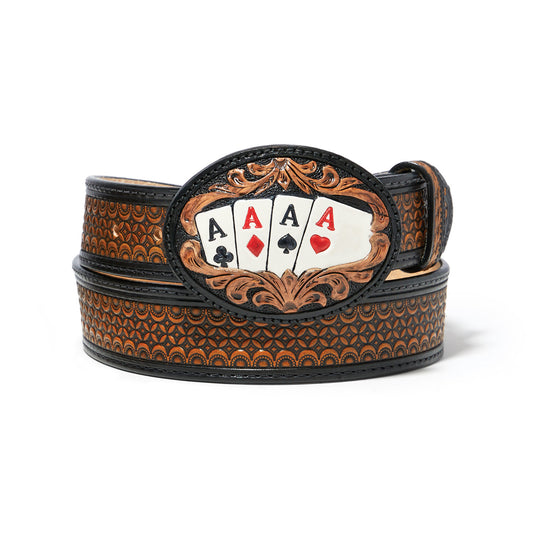 C42883 Men's Lucky Aces Belt