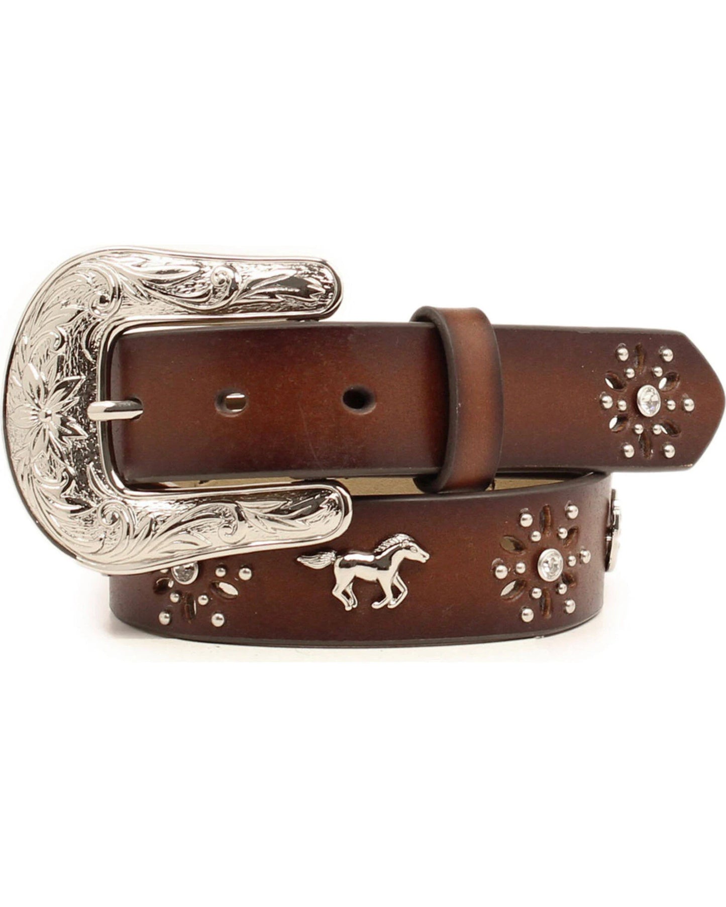 Girl's Ariat Brown Belt Horse Embellishments A1305202