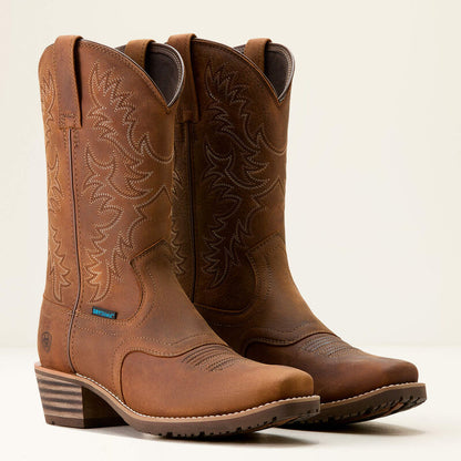 10053577 Ariat Hybrid Roughstock Square Toe Waterproof Cowboy Boot