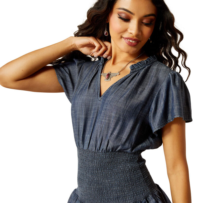 10054548 WMS Stellar Dress Chambray