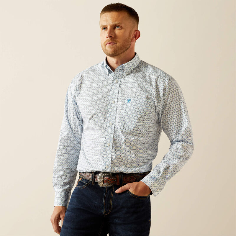 10054722 Ariat Wrinkle Free Baker Classic Fit Shirt