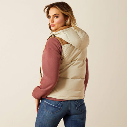 10062573 WMS Ariat Frontier Puffer Vest Oyster Grey