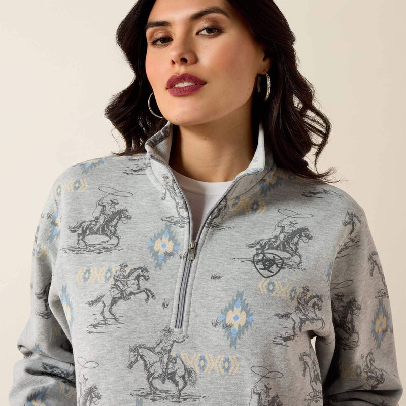 10071775 WMS Sapphire 1/2 Zip Grey