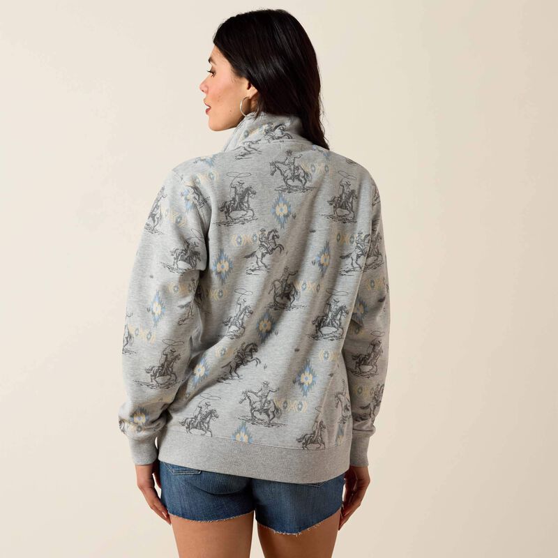 10071775 WMS Sapphire 1/2 Zip Grey