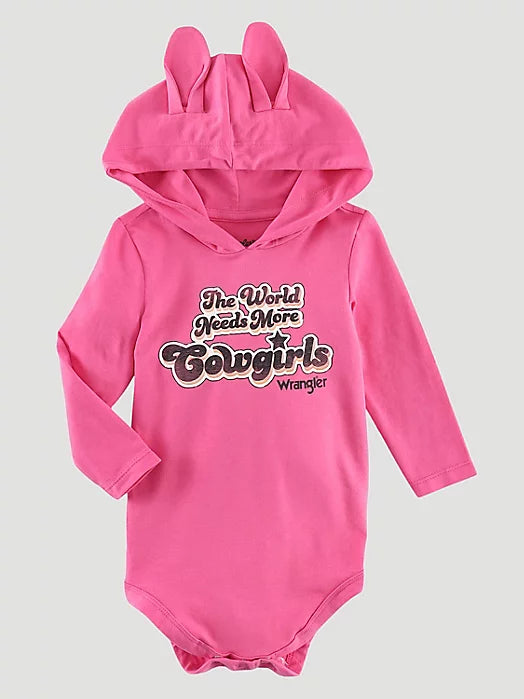 Wrangler Baby Girl Bodysuit with Ears Pink 112335368