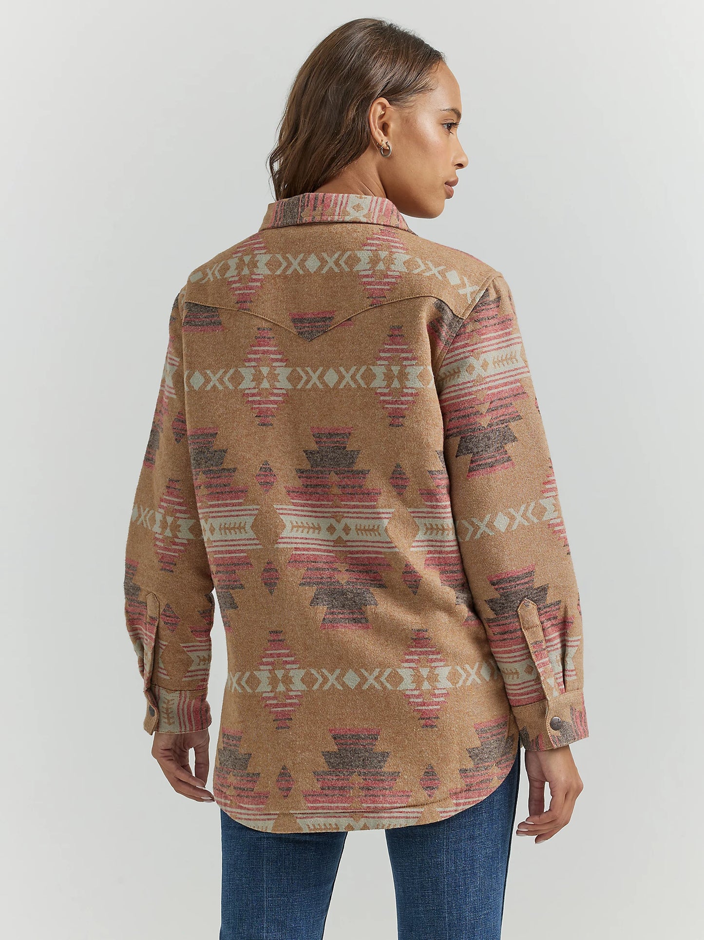 11235313 WOMEN'S WRANGLER SOUTHWESTERN PRINT SHACKET