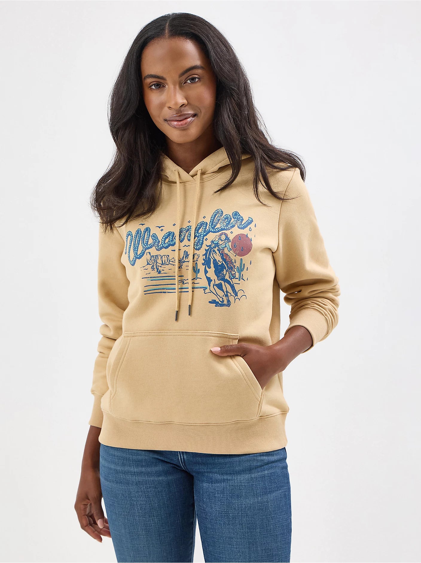 11235400 WOMEN'S WRANGLER WESTERN GRAPHIC HOODIE