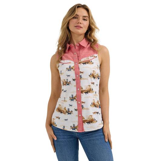 112362272 WMS Sleeveless Snap Retro