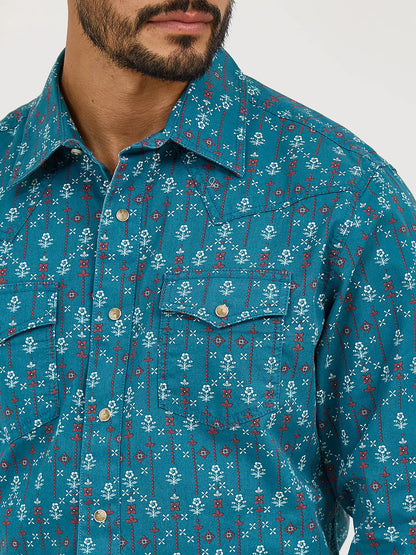112365598 MNS Modern Fit Turq. by Wrangler