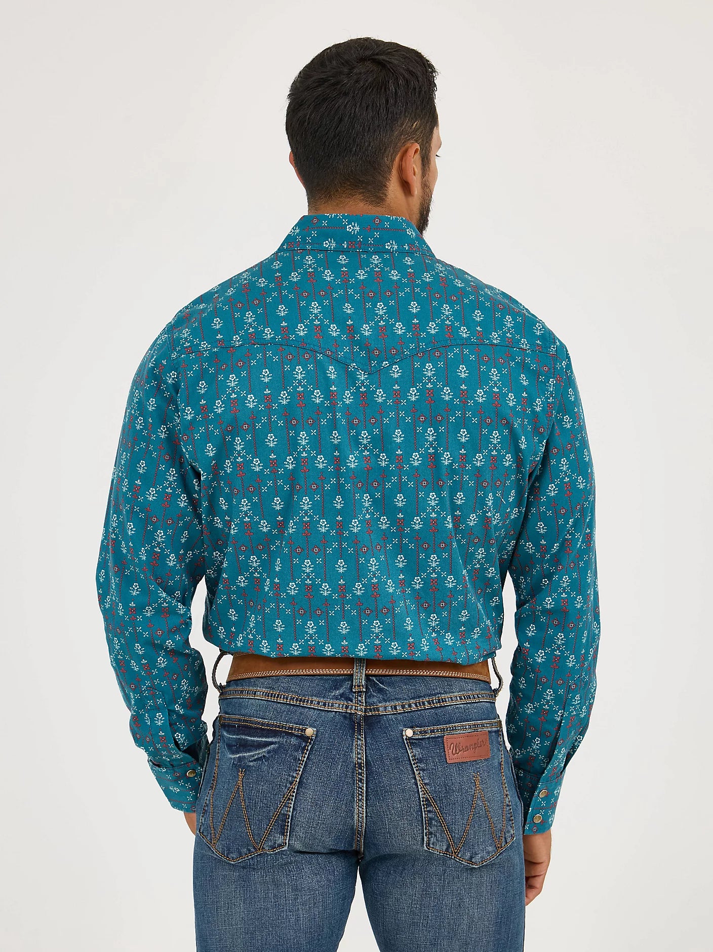 112365598 MNS Modern Fit Turq. by Wrangler