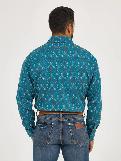 112365598 MNS Modern Fit Turq. by Wrangler