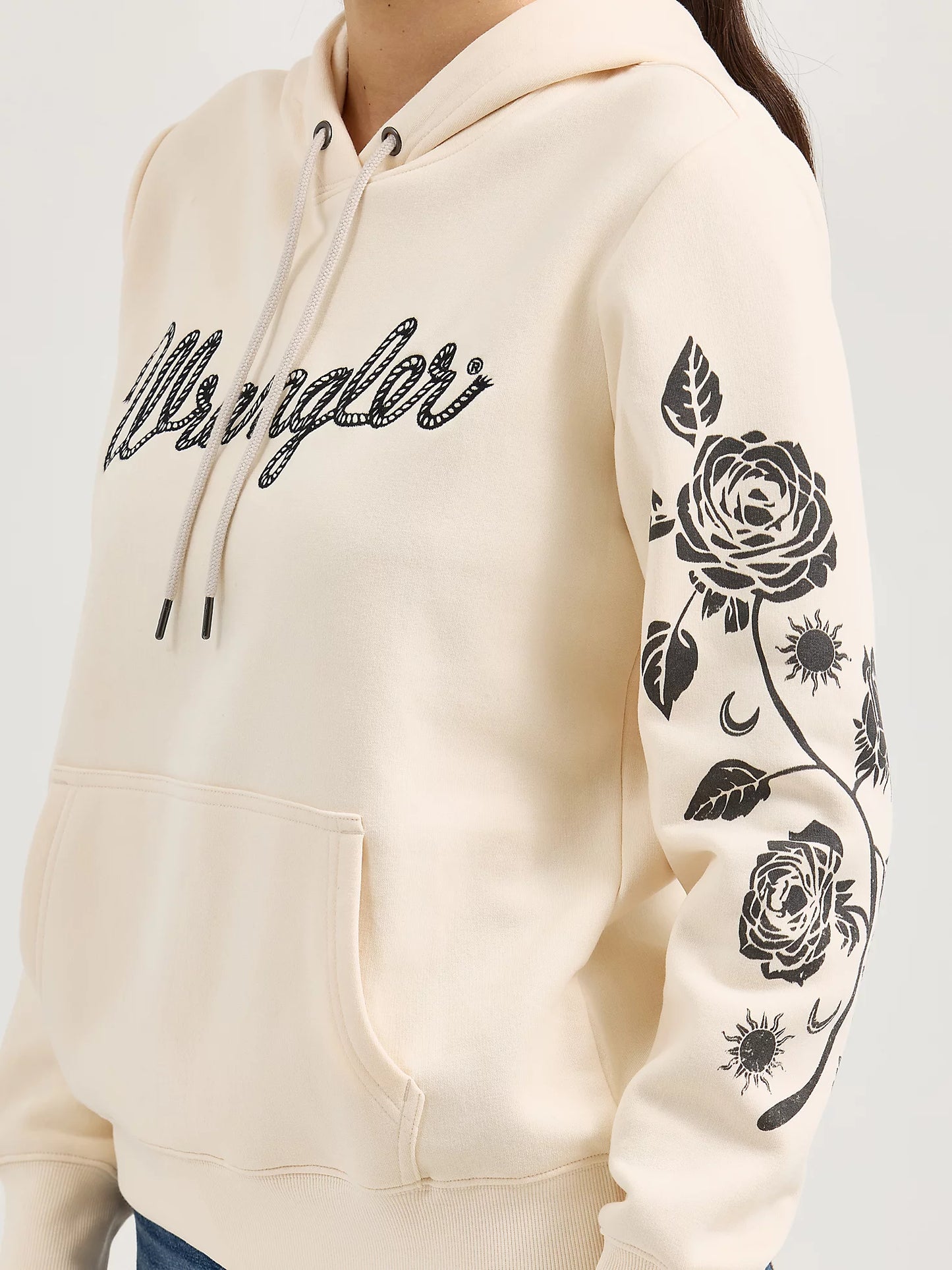 112365791 WMS Pearled Hoodie by Wrangler
