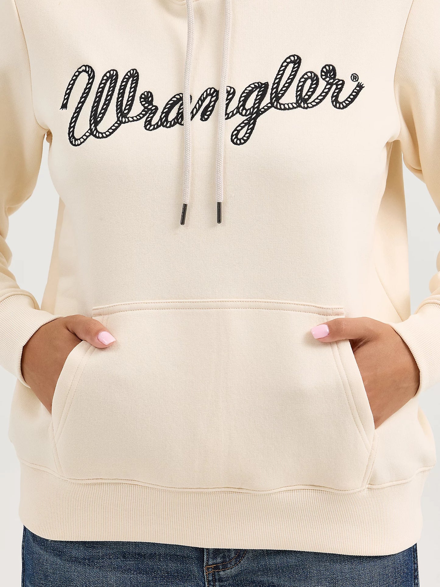 112365791 WMS Pearled Hoodie by Wrangler