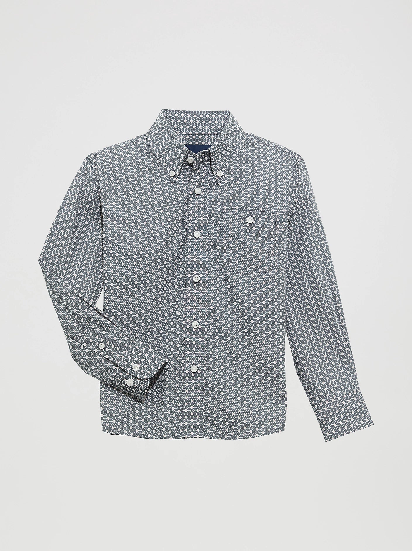 112365855 Boy's Wrangler® Bucking Cancer Western Snap Shirt