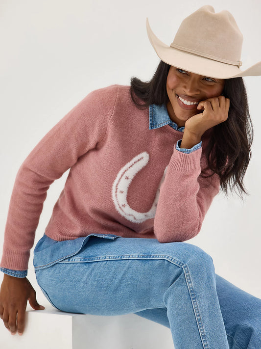 112367342 WMS Wrangler Retro® Horseshoe Sweater