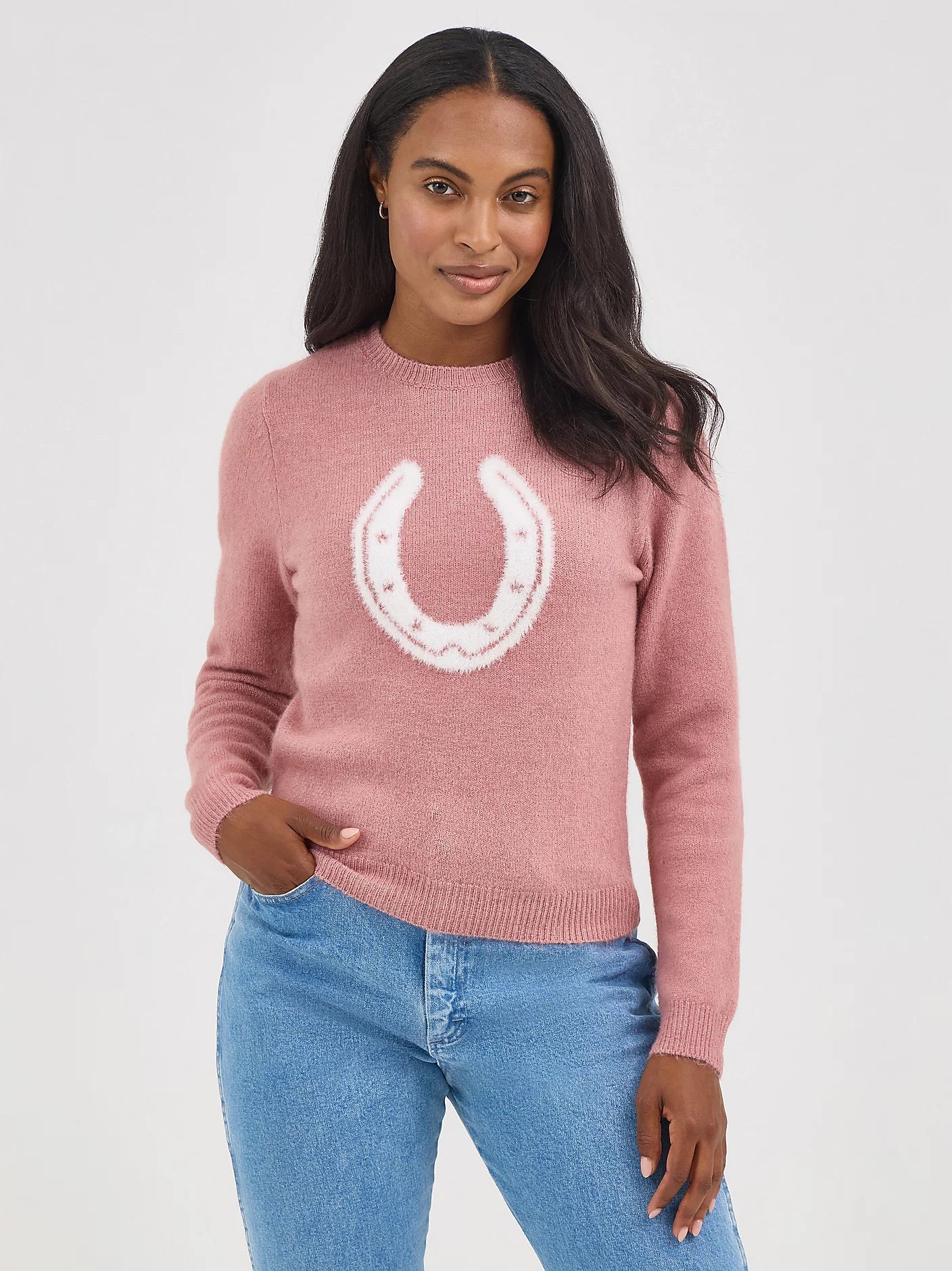 112367342 WMS Wrangler Retro® Horseshoe Sweater