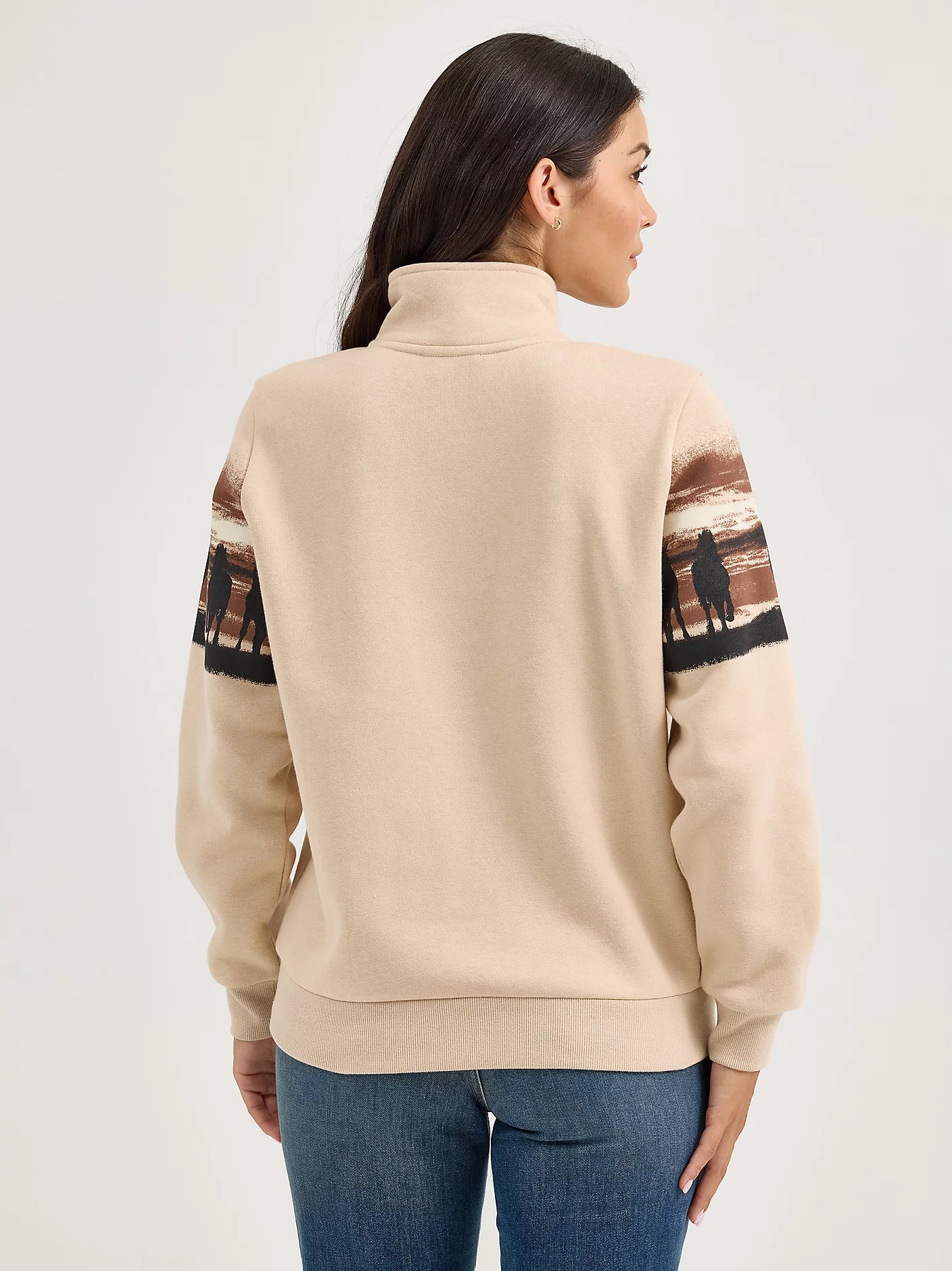 112367394 - Wrangler Retro® Western Vintage Quarter Zip - Cream