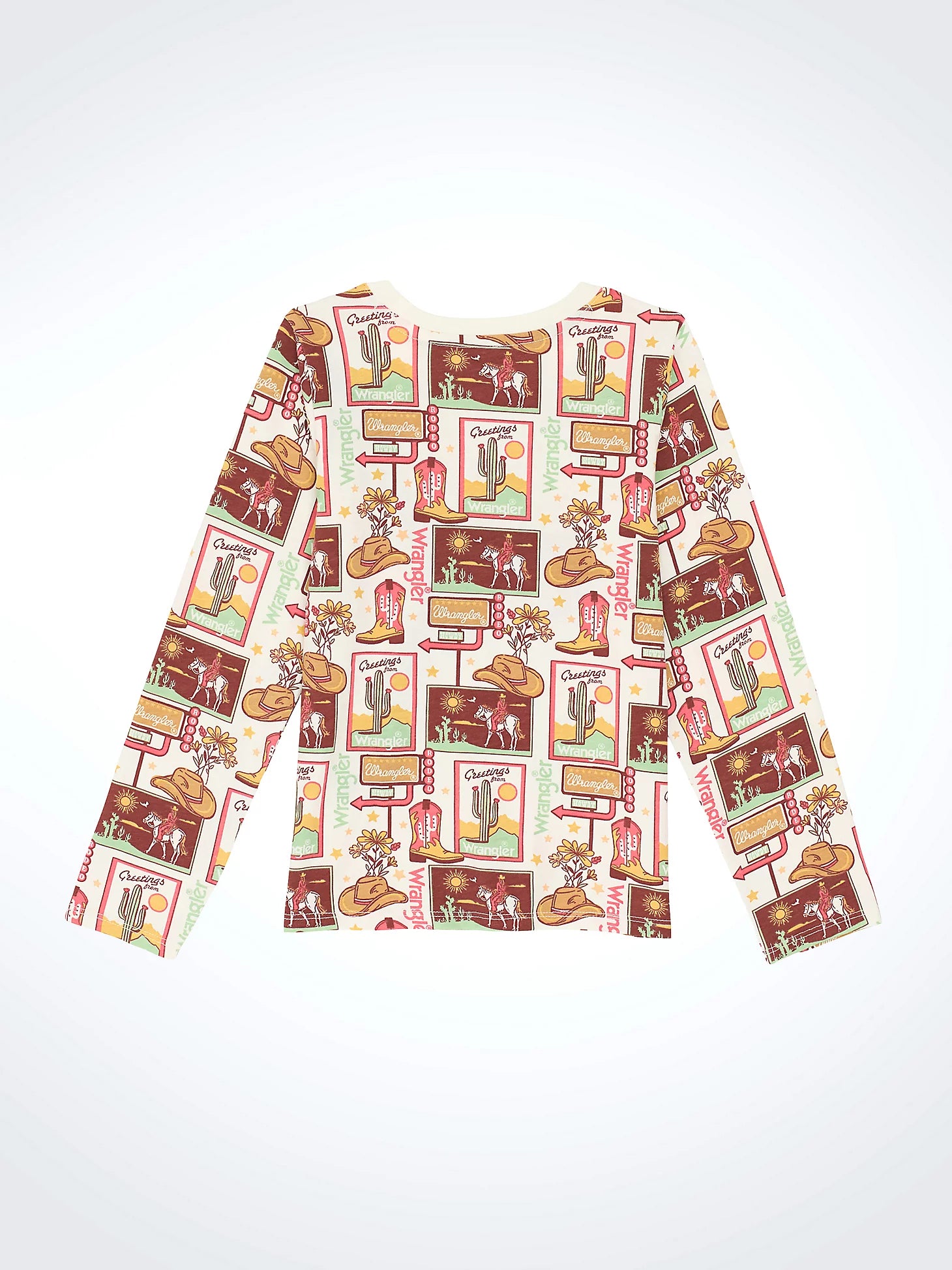 112367490 Girl's LS Graphic Tee by Wrangler