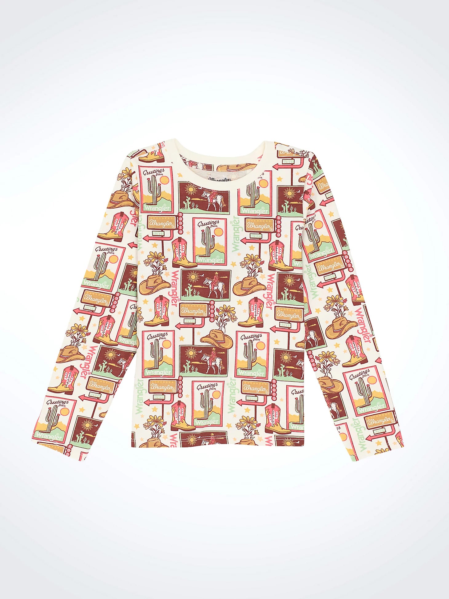 112367490 Girl's LS Graphic Tee by Wrangler