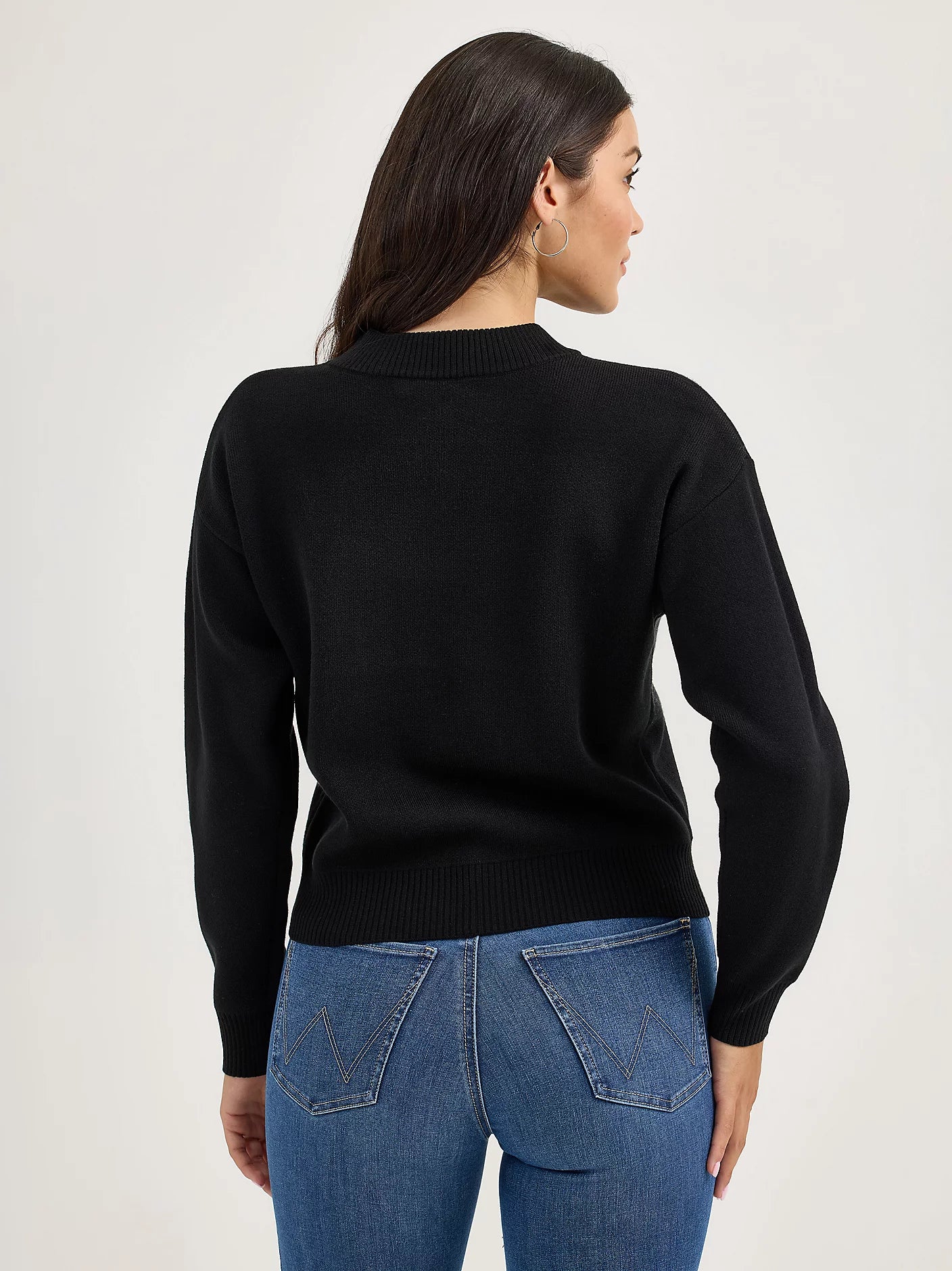 112367597 WMS Horse Sweater Blk