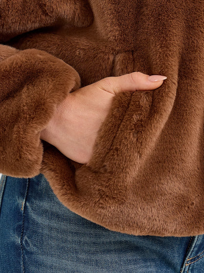 112368043 WMS Wrangler Logo Fuzzy Zip Jacket