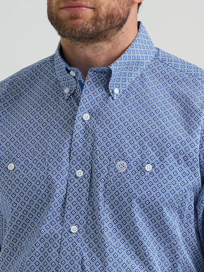 112369597 - Wrangler® George Strait Cobalt Blue Shirt