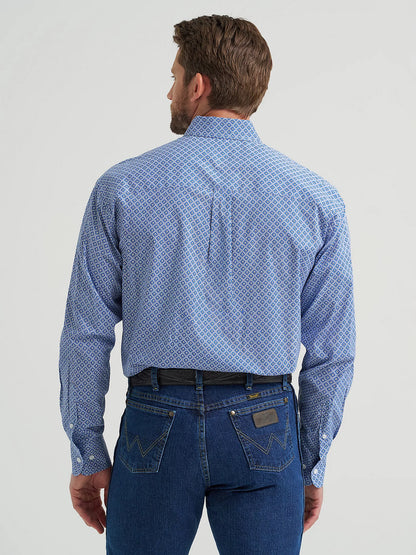 112369597 - Wrangler® George Strait Cobalt Blue Shirt