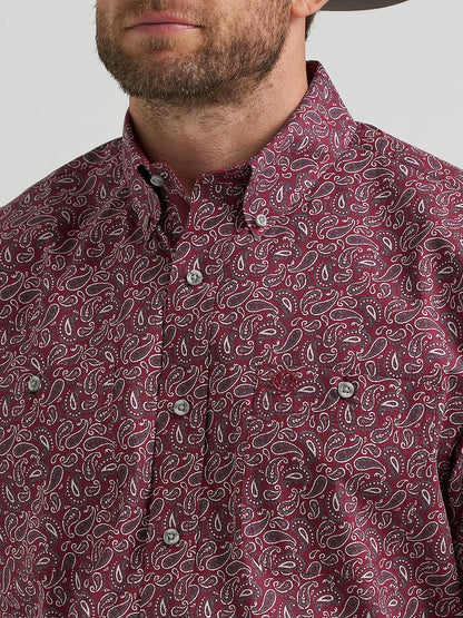 112369636 MNS Wrangler® George Strait Wine/Grey Paisley