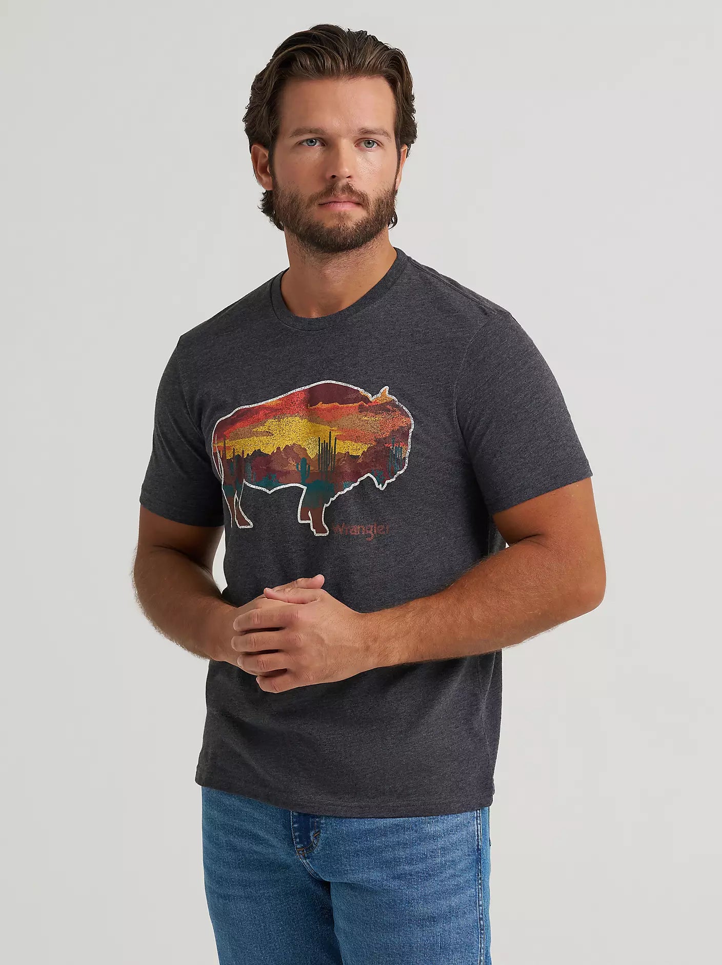 112372865 MNS Buffalo Scene Graphic Tee