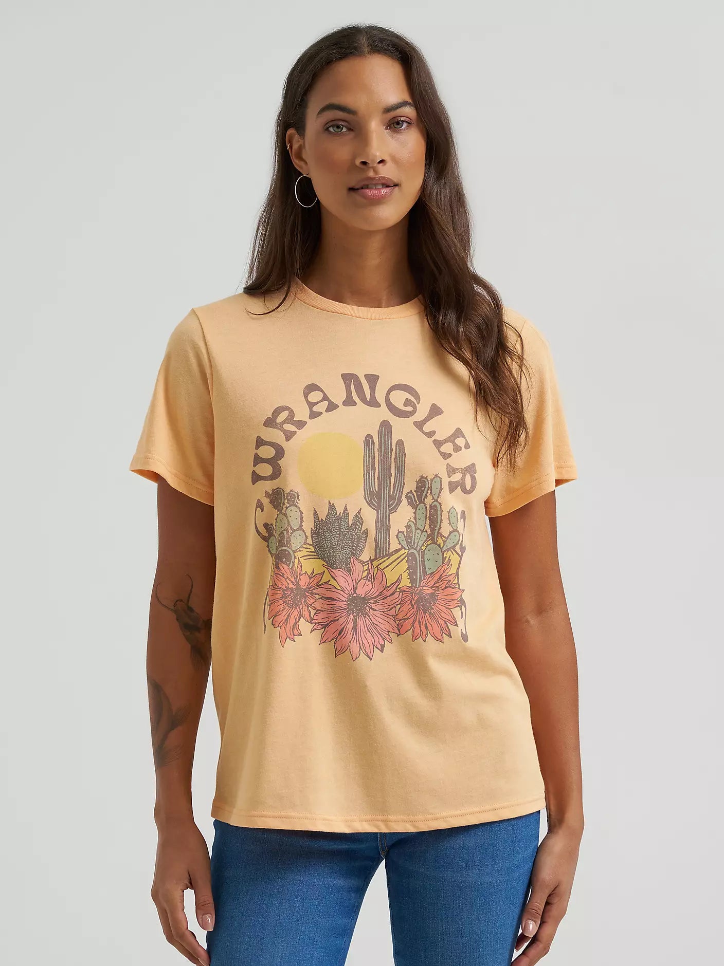 112372969 WMS Cactus Floral Reg Fit Tee
