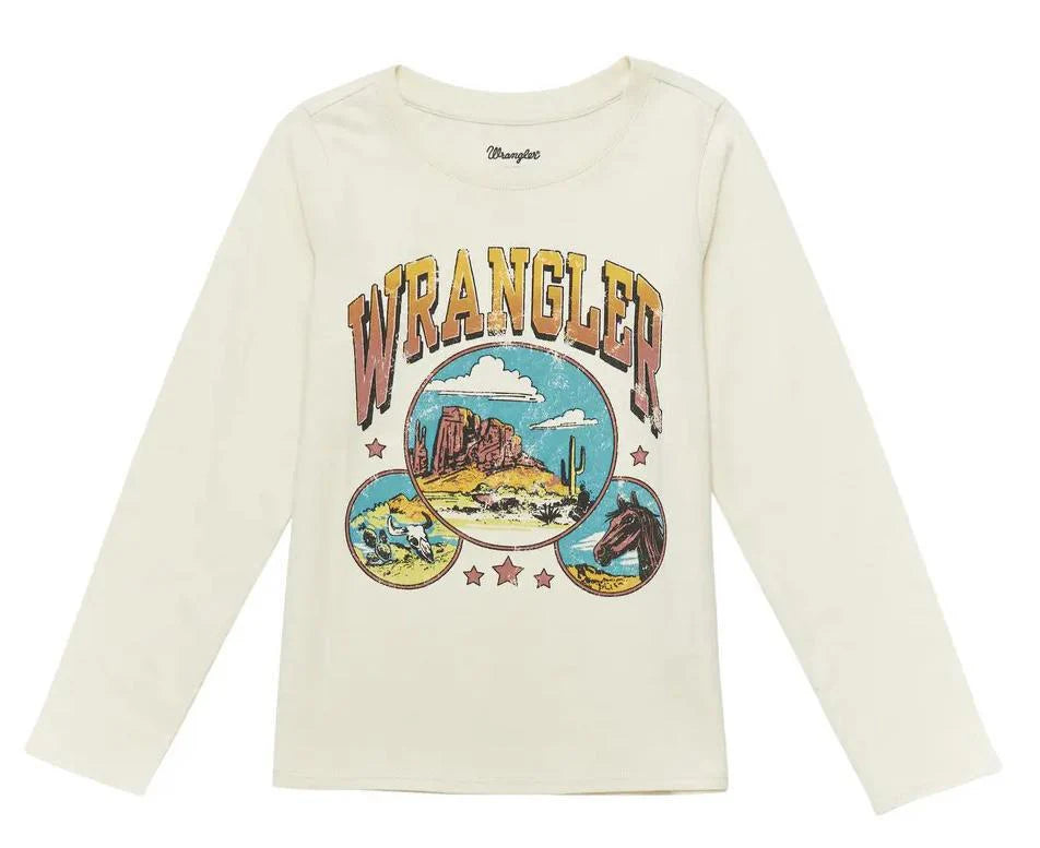 112353028 - Wrangler® Girls Shirt - White