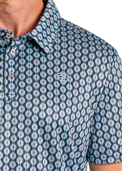 BM51T06620 MNS Blu Mini Aztec Polo