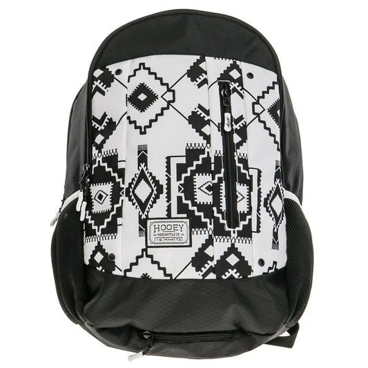 BP062BKWH Rockstar Hooey Backpack Black/White Aztec