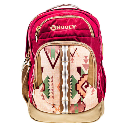 BP074BUTN Ox Hooey Backpack Burg/Tan