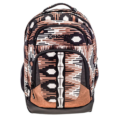 BP074TNBK Ox Hooey Backpack Taupe/Blk Aztec